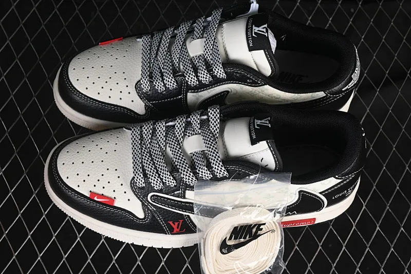 All categories Air Jordan Jordan series basketball shoes Air Jordan 1 Low High-end customized low-top sneakers Travis Scott x Fragment Design x Air Jordan 1 Low OG SP AJ1 Joe 1LV co-branded double spelled black pebbles low-top cultural casual sneakers CX5050-Y31